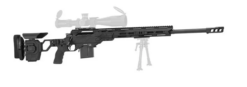 Cadex Defense CDX-33 LITE .338 Lapua Mag 27" 1:9.5" Bbl Hybrid Gry/Blk Rifle w/MX1 MB CDX33-LITE-338-27-BR30-D2D3N-HGB