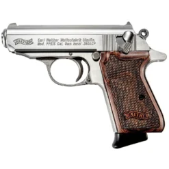 Walther Arms PPK/S .380 ACP 3.3" Bbl SS Pistol w/Walnut Grips and (2) 7rd Mags 4796004WG